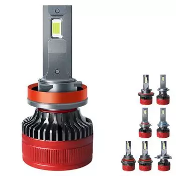H4 H7 Светодиодные лампы 6000LM 6500K Ультра яркие H11 H13 9004 9005 9006 9007 Комплект для переоборудования светодиодных фар H11