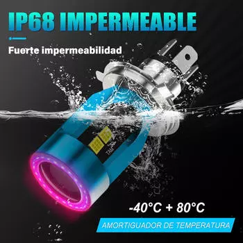 H4 Мотоциклетные фары светодиодные фары прочные лампы фары легко красный