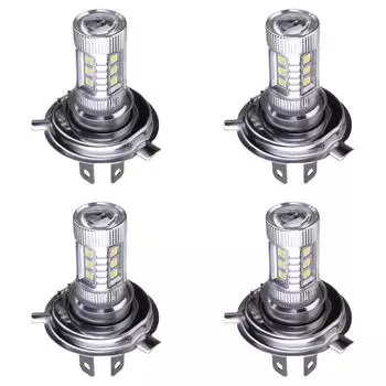 H4 Супербелая светодиодная лампа для фар 6000-6500K Дальний ближний свет ДХО Лампа 4000LM 80W