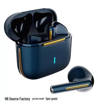 H6 Беспроводная спортивная Bluetooth 5.3 полувкладыши TWS стереогарнитура для Huawei H6