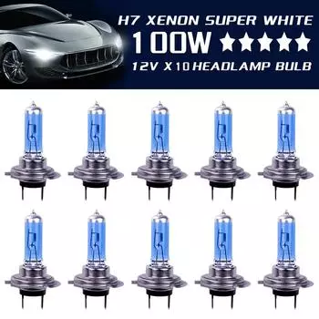 H7 100W 12V Автомобильные противотуманные фары Галогенные лампы Супер яркие автомобильные лампы для фар Автомобильные парковочные фонари Светодиодные лампы Автомобильные аксессуары H7