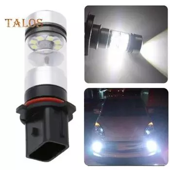 H7 светодиодные противотуманные фары для автомобиля 12 В 100 Вт, ближний свет с линзой из алюминиевого сплава, супер яркий белый свет, простая установка, дневные ходовые огни для большинства D