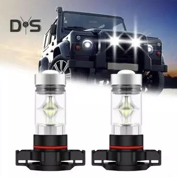 H7 светодиодные противотуманные фары для автомобиля 12 В 100 Вт, ближний свет с линзой из алюминиевого сплава, супер яркий белый свет, простая установка, дневные ходовые огни для большинства A