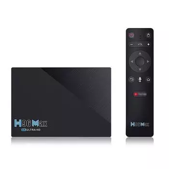 H96 MAX Android 11.0 TV Box Ultra HD 8K Media Player 2.4G/5G WiFi Digital RK3566 Quad Core ARM 32G-AU чёрный