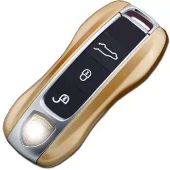H & B Универсальный чехол для смарт-ключа нового типа Porsche Чехол для ключа 911 Cayenne Panamera 992 9Y0 971, золотой f