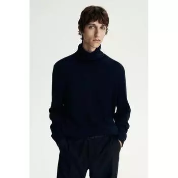 Водолазка из смеси хлопка HM, темно-синяя XS