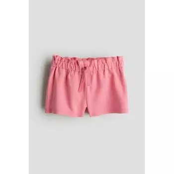 H M cotton shorts pink