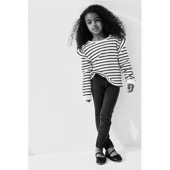 H M denim jeggings dark grey