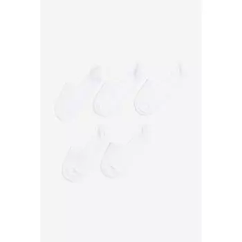 Спортивные чехлы для ног HM DryMove, набор из 5 пар, белые