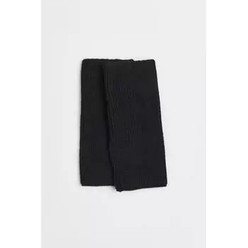H M fingerless gloves black