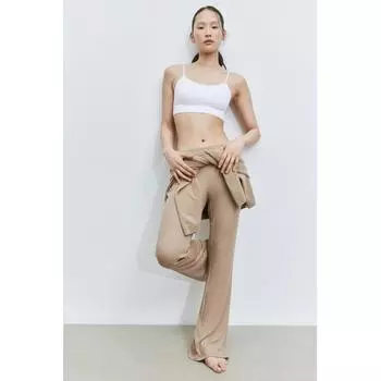 H M flare pants beige