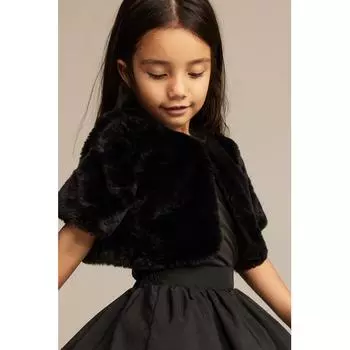 H M Fluffy Bolero Black
