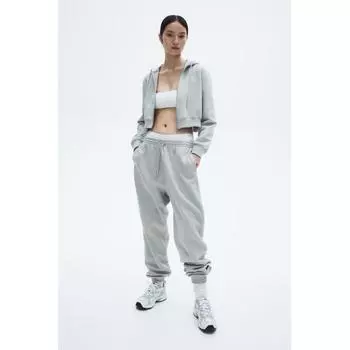 H M High Waist Jogger Pants Light Turquoise