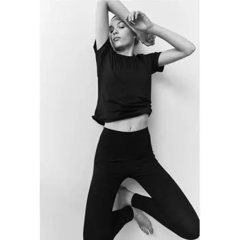 H M Jersey Leggings 2 Piece Set Black