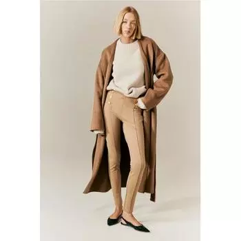 H M jersey leggings beige