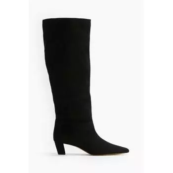 H M knee high boots black