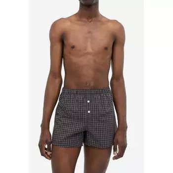 H&M комплект из 5 предметов из хлопка темно-серый/клетка