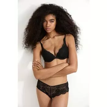 H&M Кружевной бюстгальтер Super Push-up Черный 1185856001