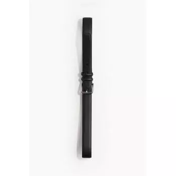 H M leather belt black