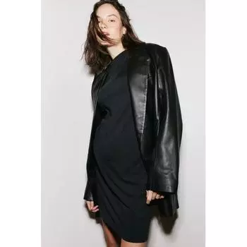 H M MAMA JERSEY DRESS BLACK