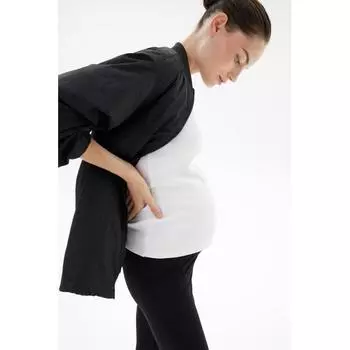 H M MAMA JERSEY LEGGINGS BLACK
