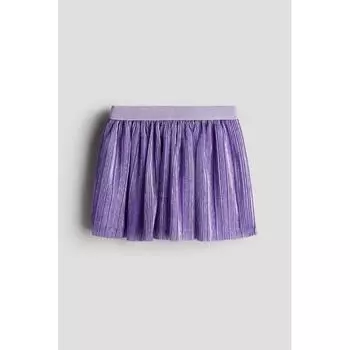 H M metallic skirt purple