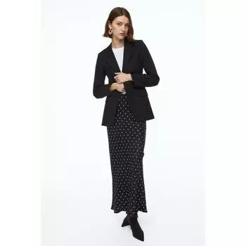 H&M однобортный пиджак черный 1155800002