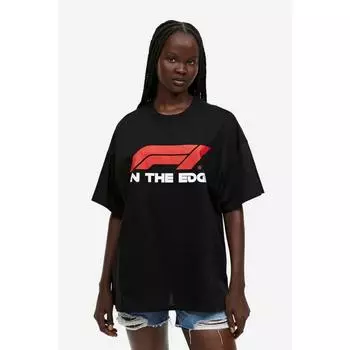 H&M Oversized-футболка с принтом Черная Формула 1 1162785008