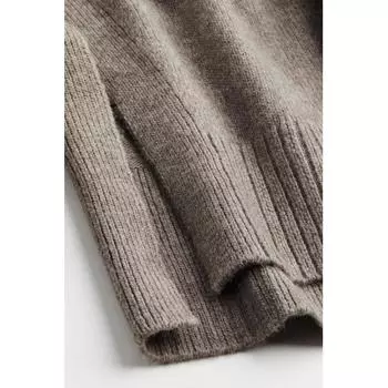 H M oversized turtleneck sweater grey