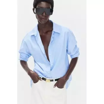 H M Oxford shirt light blue