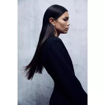 H&M платье-жакет-букле черное 1201338001