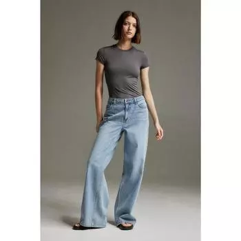 Футболка приталенная из микрофибры HM темно-серая 1142908017 MEUR MP