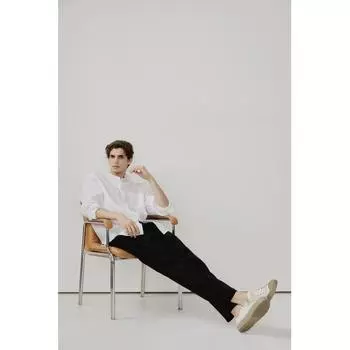 H M REGULAR FIT LINEN SHIRT WHITE
