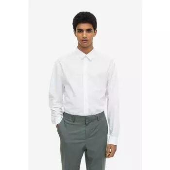 H&M regular fit poplin shirt white 1170739004