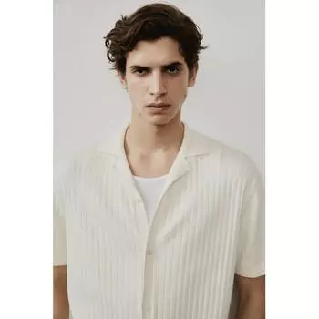 Рубашка CAMP Regular Fit Rib Knit CREAM XL