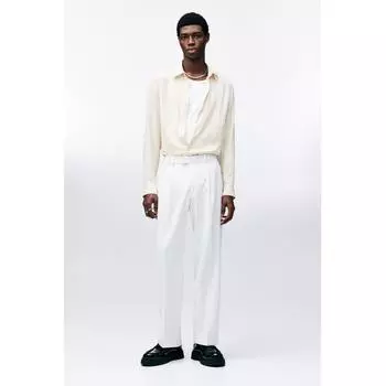 H M Regular Fit sHirt creaM XS