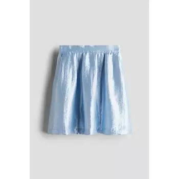 H M Shimmering Skirt Light Blue