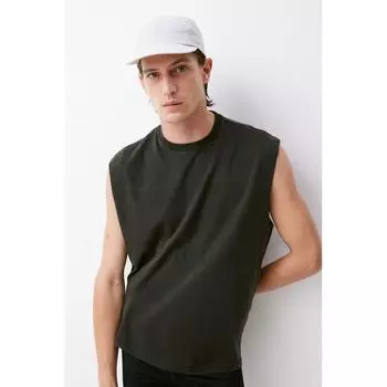 H M Sleeveless Sports Top Loose Fit Black XS