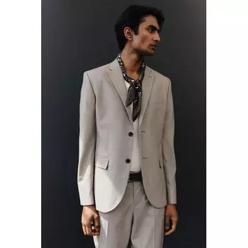 Куртка HM slim Fit темно-бежевого цвета 42