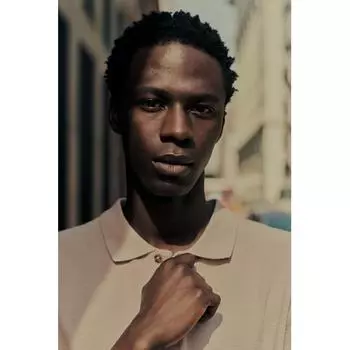 H M sliM Fit Polo sHirt Beige XS