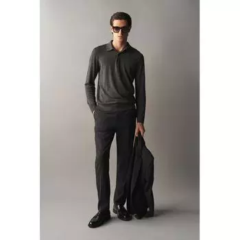 H M sliM Fit Suit Pants Dark Grey 44