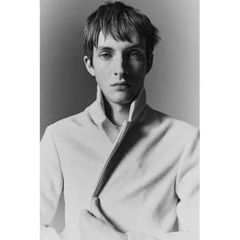 Пальто HM Slim Fit из смеси шерсти, светло-бежевое M