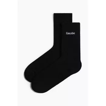 H M Socks Black Executive