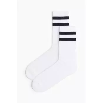 Носки HM белые/черные 3739