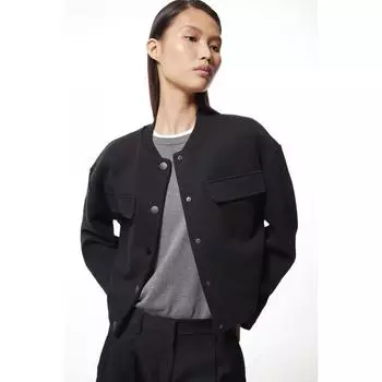 H M sweat cardigan black