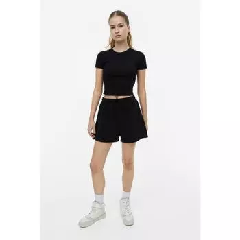 H&M Sweat Shorts Black 1128595001