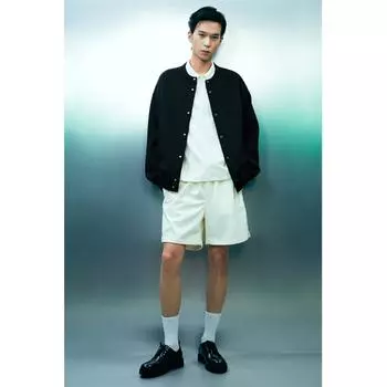 H M Waffle Texture Cardigan Loose Fit Black XS