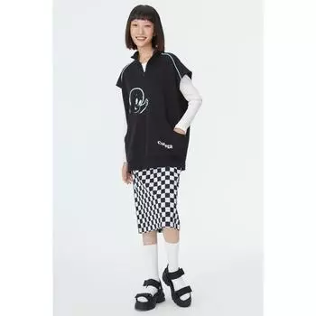 H&M Жилет с принтом Черный Casper 1017124001