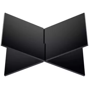 Х-образная подставка для рецептов Акриловая подставка для кулинарной книги Многофункциональная подставка для книг Настольная S чёрный