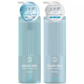 h&s Deep Experience Head Spa Refresh x Smooth Набор для шампуня/лечения 435 г+435 г H&S